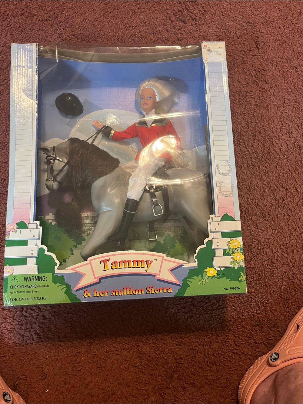 Tammy & Her Stallion Sierra Doll with Gray Horse and Blonde Rider
